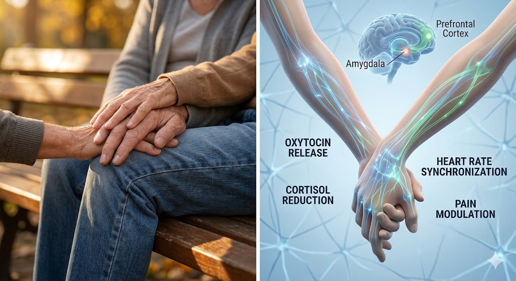 Improving your health by holding hands